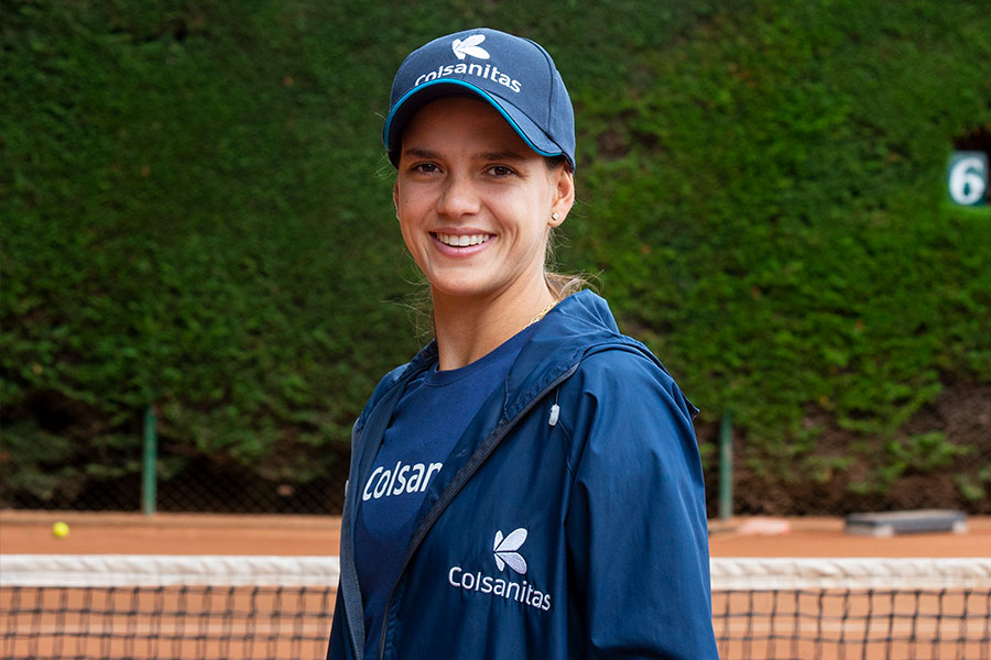 Emiliana Arango, tenista del equipo Colsanitas,  avanza en el WTA 1000 de Guadalajara
