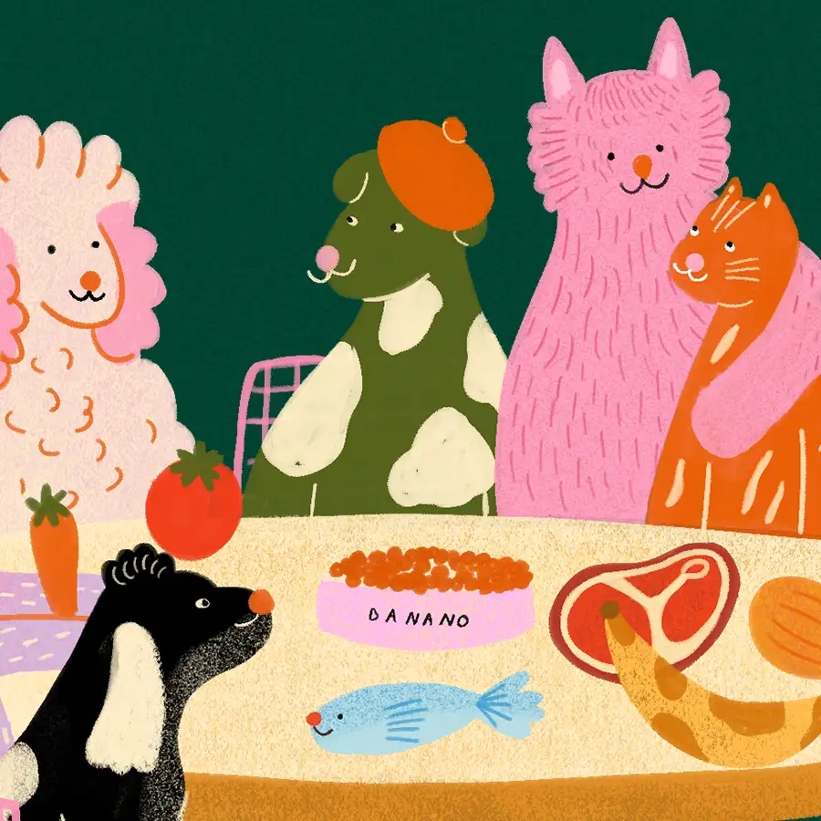 alimentación para mascotas